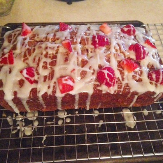 Frosted Strawberry Raspberry Bread – The Nurtured Bee