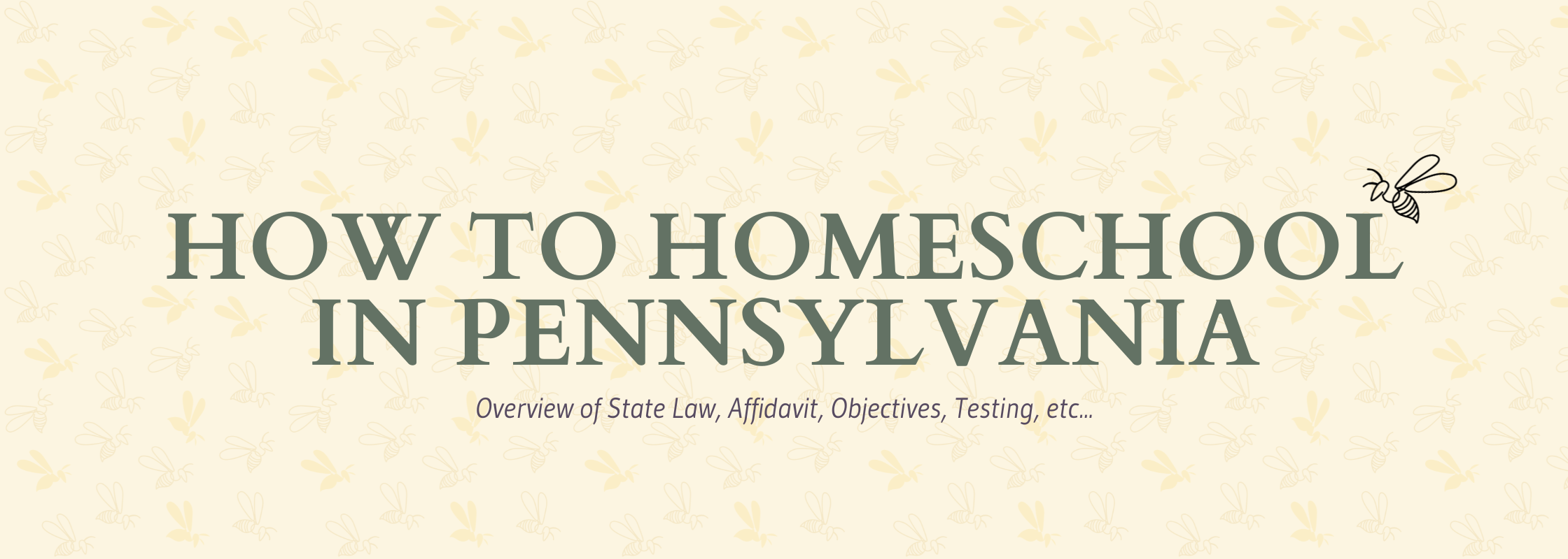 How to Homeschool in PA – The Nurtured Bee